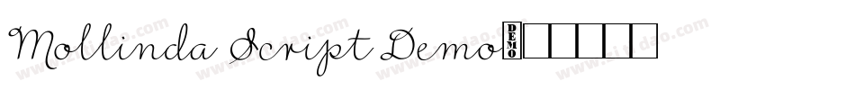 Mollinda Script Demo字体转换